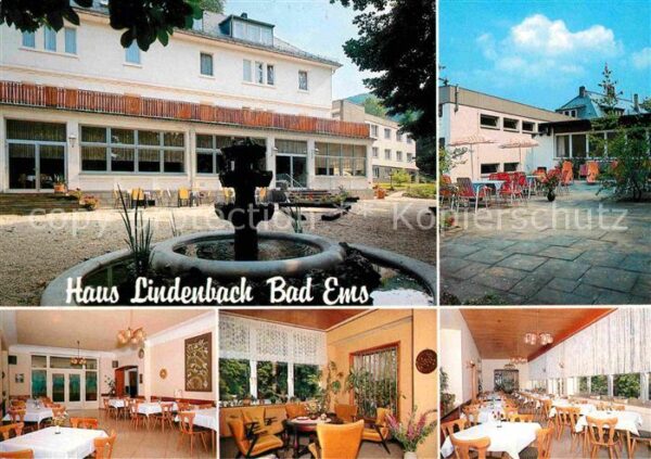 Bad Ems Haus Lindenbach Terrasse Brunnen Gasträ