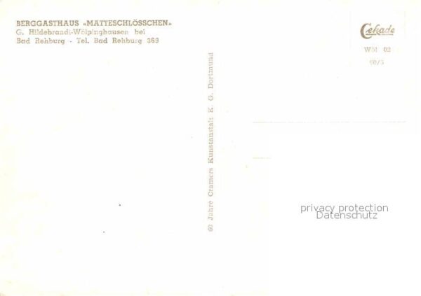 Bad Rehburg Berggasthaus Matteschlösschen Terrasse – Bild 2