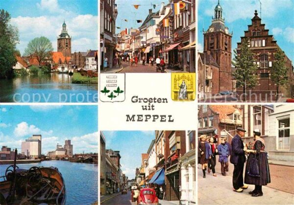 Meppel Kirche Ortsmotive Rathaus Trachten