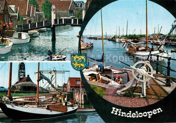 Hindeloopen Hafen Teilansichten