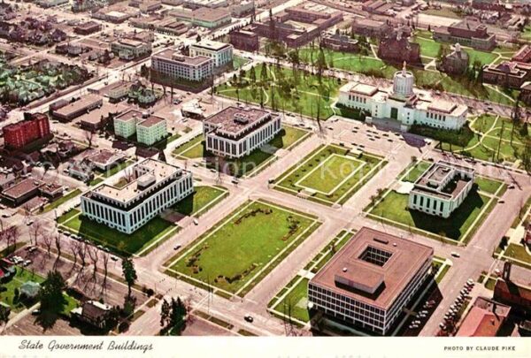 Salem Oregon State Gouvernment Buildings Fliegeraufn