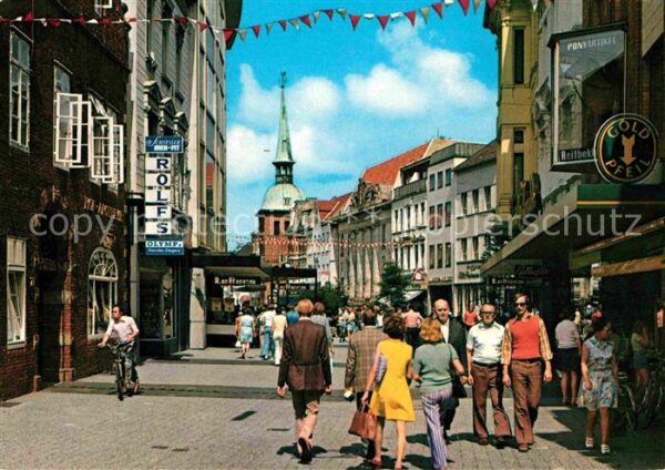 Oldenburg Niedersachsen Lange Strasse Fussgängerzone