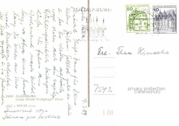 Oldenburg Niedersachsen Lange Strasse Fussgängerzone – Bild 2