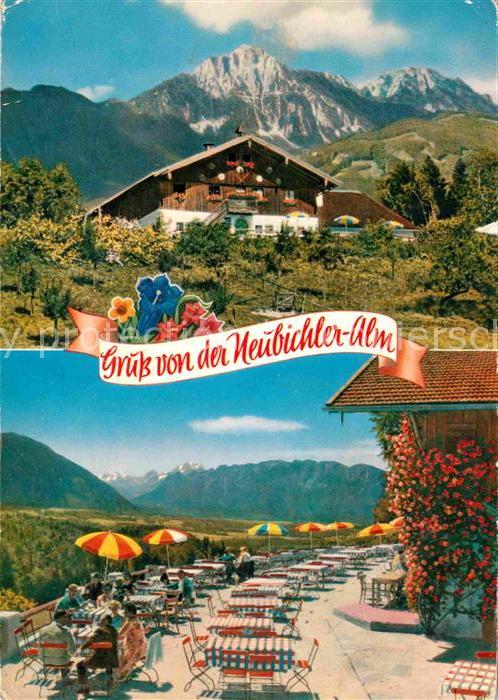 Untersberg Berggaststätte Neubichler Alm Terrasse