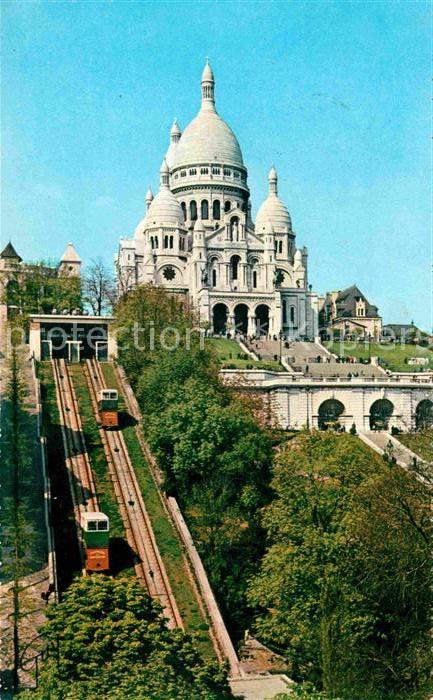 Zahnradbahn Paris Basilique Sacre Coeur de Montmart