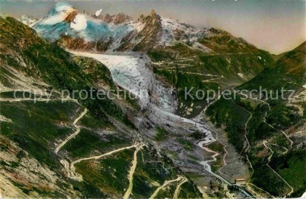Gletscher Furkastrasse Grimselstrasse Gletsch