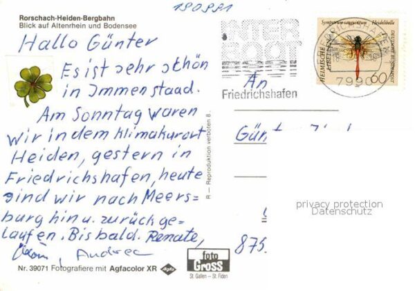 Bergbahn Rorschach-Heiden Altenrhein Bodensee – Bild 2