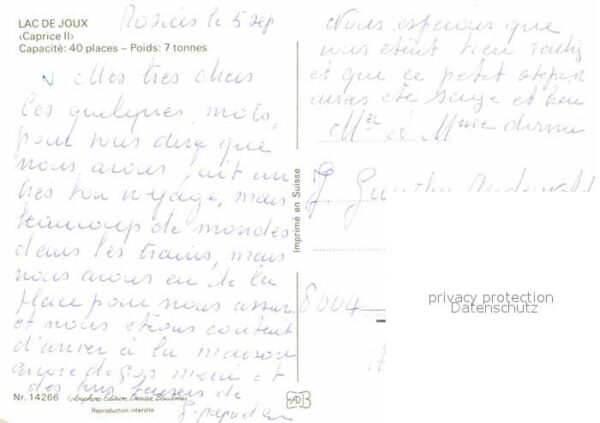 Motorschiffe Caprice II Lac de Joux – Bild 2