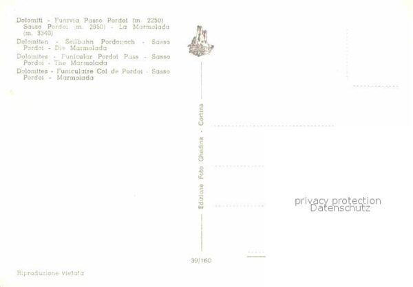 Seilbahn Funivia Passo Pordoi Dolomiti Marmolada – Bild 2