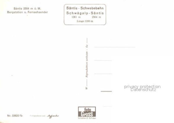 Seilbahn Säntis Bergstation Fernsehsender – Bild 2