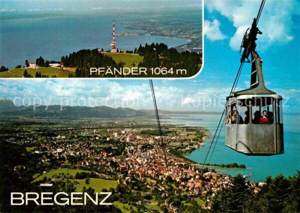 Seilbahn Pfänderbahn Bregenz Bodensee Pfändergip