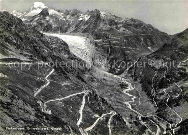Gletscher Furkastrasse Grimselstrasse Gletsch