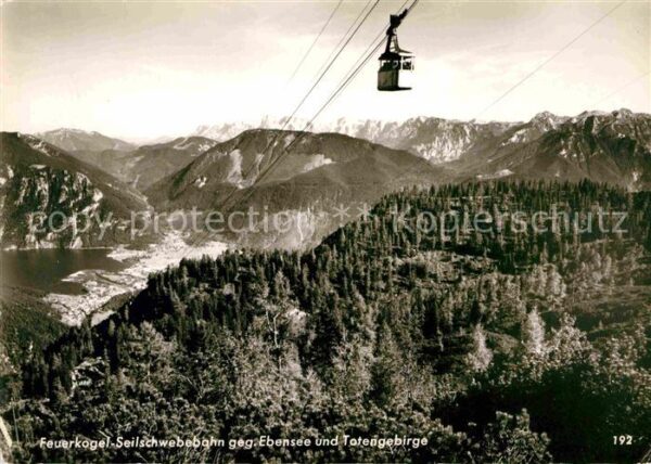 Seilbahn Feuerkogel Ebensee Totengebirge