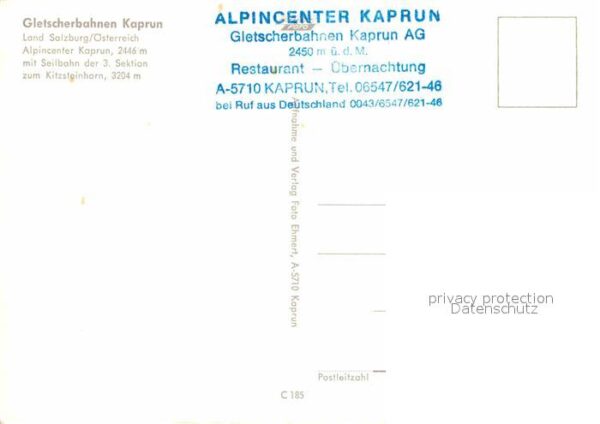 Seilbahn Gletscherbahnen Kaprun Alpincenter Kapr – Bild 2