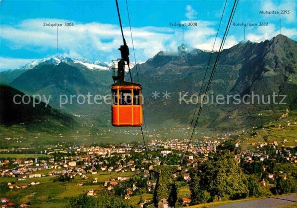 Seilbahn Merano Funivia Avelengo Hafling Texelgr