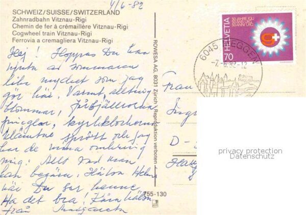 Zahnradbahn Vitznau-Rigi Chemin de Fer Ferrovia a C – Bild 2