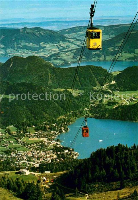 Seilbahn Zwölferhorn St. Gilgen Wolfangsee Monds