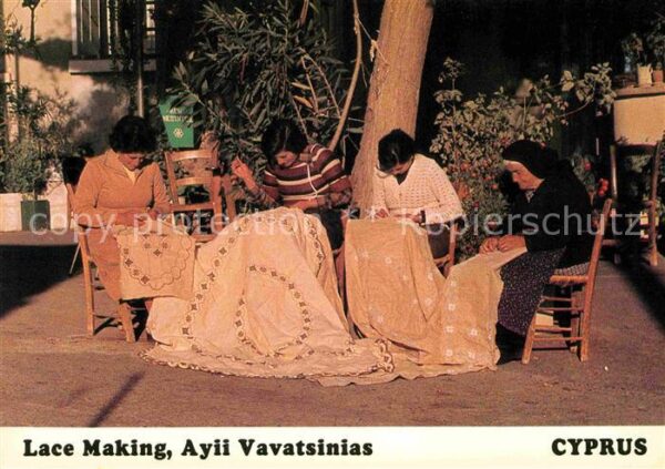 Handarbeit Lace Making Ayii Vavatsinias Cyprus