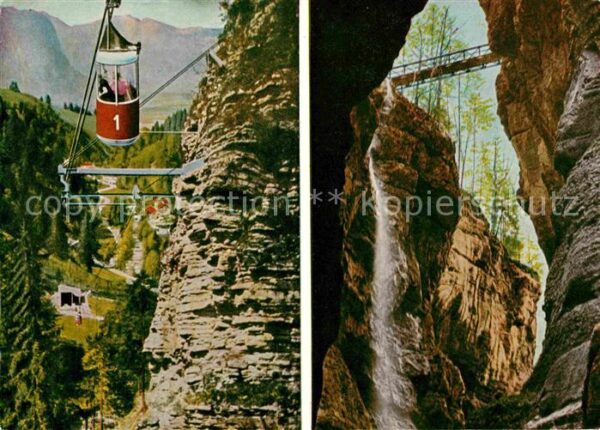 Seilbahn Graseck Partnachklamm Eiserne Brücke