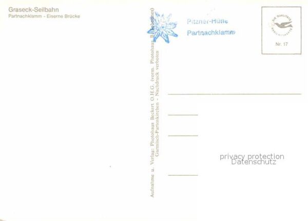 Seilbahn Graseck Partnachklamm Eiserne Brücke – Bild 2