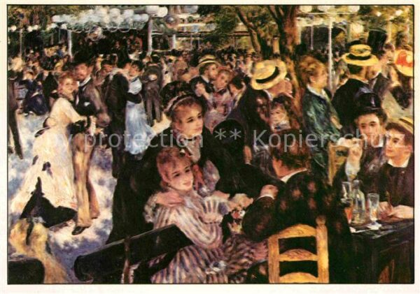 Kuenstlerkarte Pierre-Auguste Renoir Le Moulin de la G