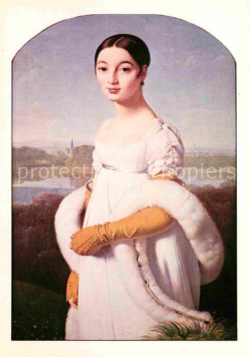 Kuenstlerkarte Jean-Auguste-Dominique Ingres Marie-Fra