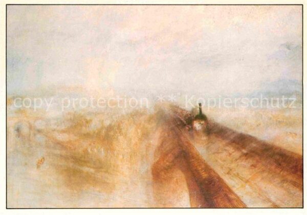 Kuenstlerkarte Joseph Mallord William Turner Regen Dam