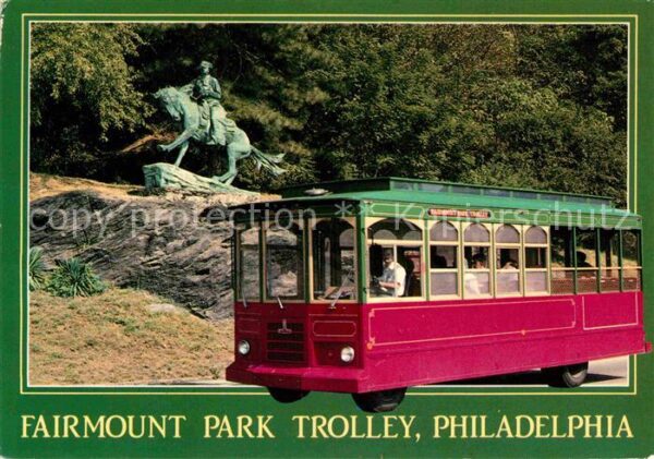 Autobus Omnibus Fairmount Park Trolley Philadelphia