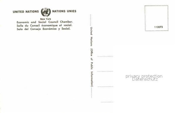 Politik Economic and Social Council Chamber New – Bild 2