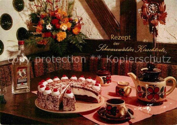 Lebensmittel Rezept Schwarzwälder Kirschtorte