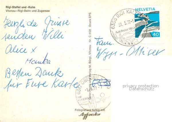 Zahnradbahn Vitznau-Rigi-Bahn Zugersee Rigi-Staffel – Bild 2