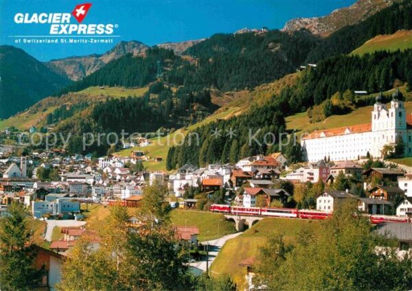 Eisenbahn Glacier-Express Disentis Bündner Oberla