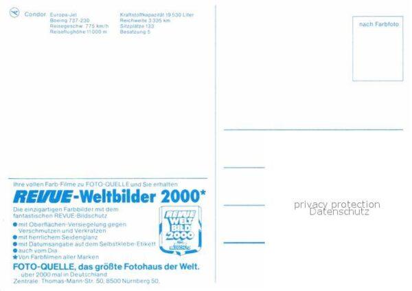 Flugzeuge Zivil Condor Europa-Jet Boeing 737-230 – Bild 2