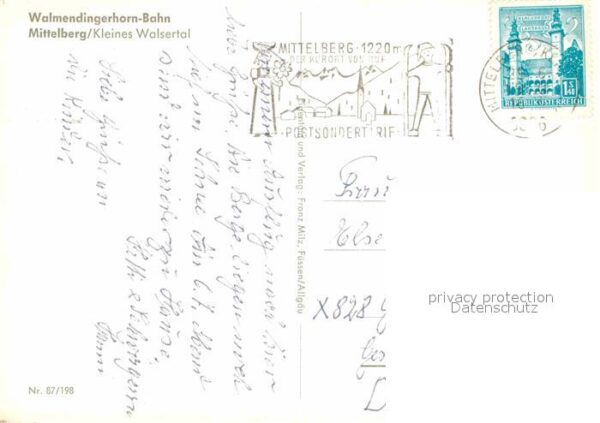 Seilbahn Walmendingerhorn Mittelberg Kleines Wal – Bild 2