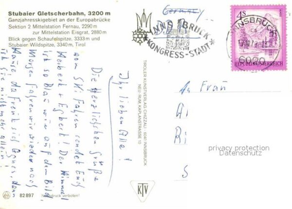 Seilbahn Stubaier Gletscherbahn Schaufelspitze F – Bild 2