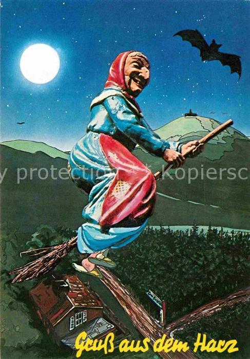 Hexe Brocken Fledermaus
