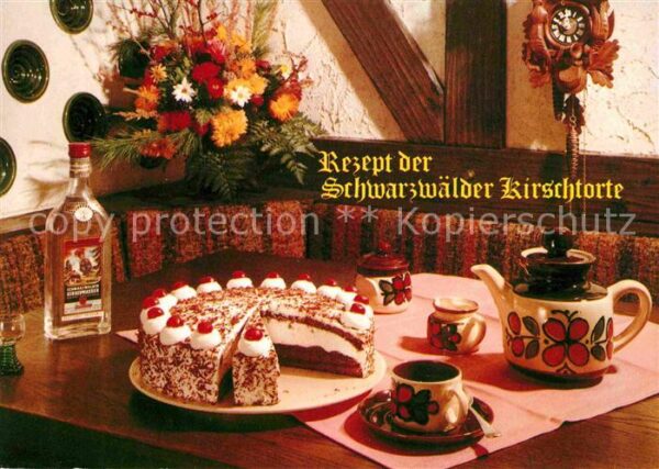 Lebensmittel Schwarzwälder Kirschtorte Rezept