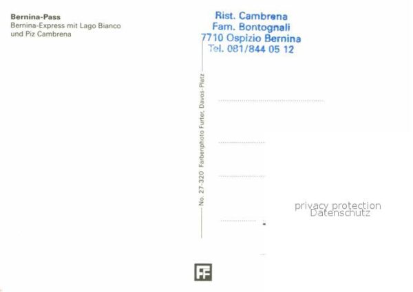 Eisenbahn Bernina-Express Lago Bianco Bernina-Pas – Bild 2