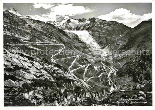 Gletscher Rhonegletscher Furka- und Grimselstrass