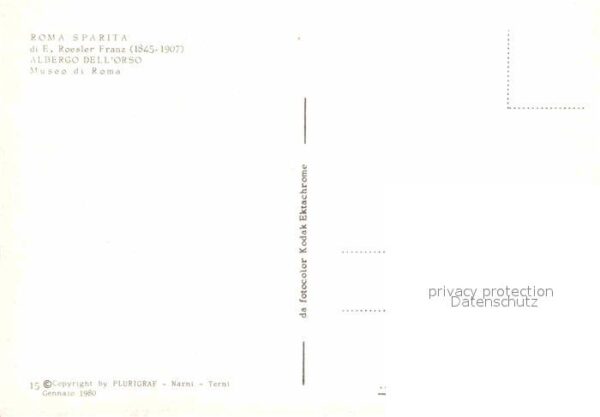 Kuenstlerkarte E. Roesler Franz Roma Sparita Albergo d – Bild 2