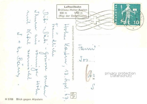 Seilbahn Brülisau Hoher Kasten Alpstein – Bild 2