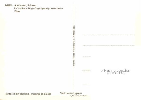 Seilbahn Birg Engstligenalp Fitzer Adeboden – Bild 2