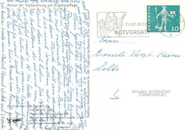 Segantini Giovanni Am Pflug 1890 Pferde – Bild 2
