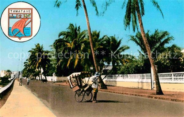 Tamatave Madagascar Boulevard Gallieni vu de la Plage