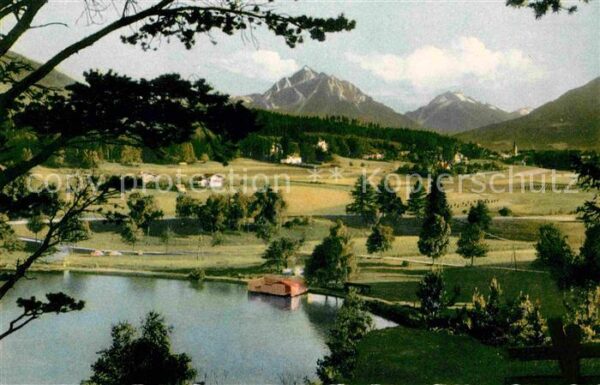 Igls Tirol Blick vom Lanserköpfl auf Lansersee Ser