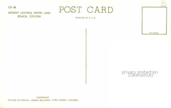 Ceylon Sri Lanka Mount Lavinia Hotel and Beach – Bild 2