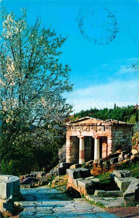 Delphi Delfi Treasure of the Athenians Tempel Histor