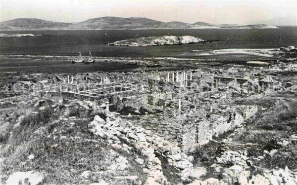 Delos Quartie du Theatre Ruinen Historische S