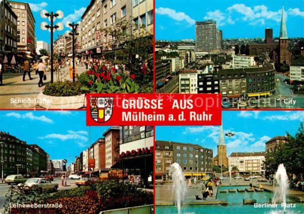Muelheim Ruhr Schlossstrasse City Berliner Platz Wass