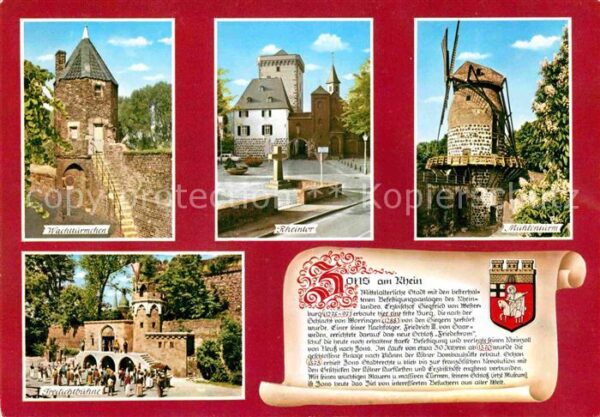 Zons Wachttürmchen Rheintor Mühlenturm Freil